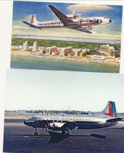 eastern airlines dc 7 airline issue hqts miami fl airport bottom eastern airlines miami