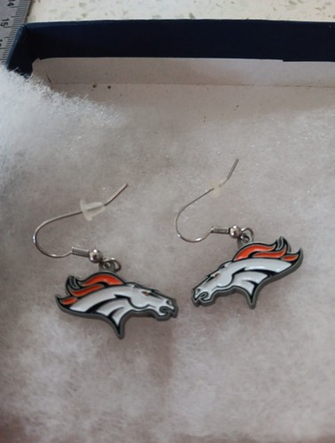 NFL Siskiyou Deportes Mujer Denver Broncos Pendientes Colgantes Talla Única   - Imagen 2 de 7