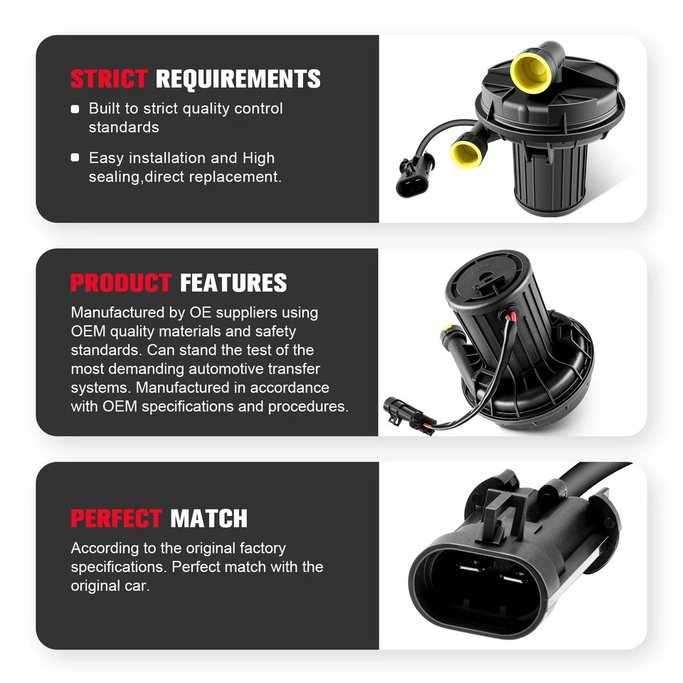 Bomba de ar secundária 1 peça para Chevrolet Trailblazer Cadillac DTS GMC Envoy 12574379 - Imagem 3 de 4