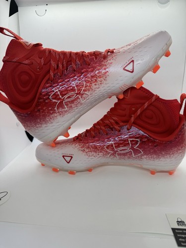 Under Armour Spotlight Lux MC 2.0 Football Cleats Red Mens Size 11.5 3025082-600 - Picture 6 of 9