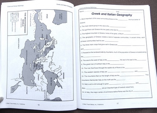 GREEK & ROMAN MYTHOLOGY~ SOCIAL STUDIES ACTIVITY BOOK ~ GRADES 5-8 ~ NEW - Imagen 3 de 9