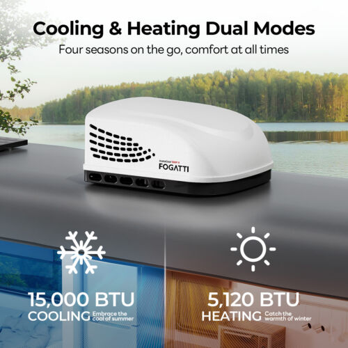 11K-15K BTU Cooling RV Air Conditioner Non-Ducted Rooftop AC Unit for RV 110V - Picture 14 of 33