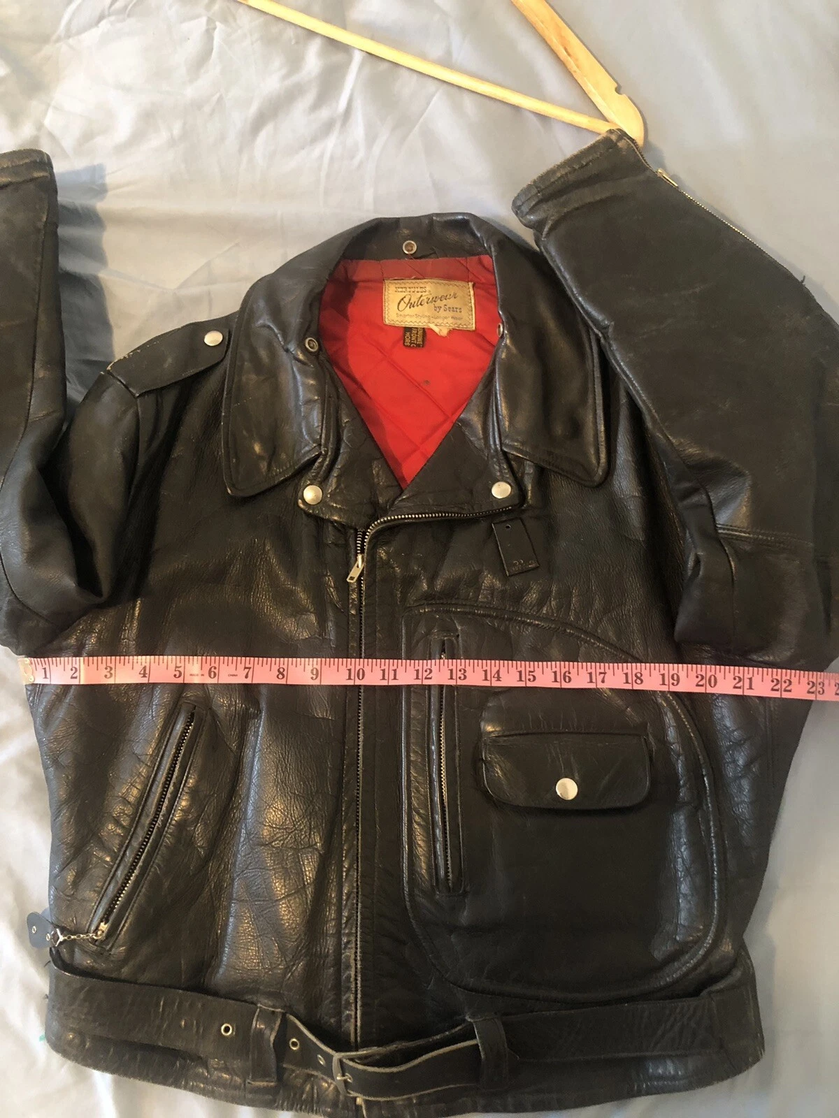 FS: 1950s Sears Hercules Horsehide D-Pocket Motorcycle Jacket by