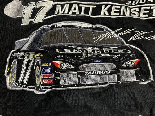 Vintage Matt Kenseth NASCAR Jeff Hamilton Smirnoff Ice Racing Jacket Men’s M - Picture 12 of 15