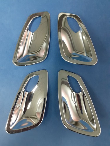 4 Chrome Stainless Steel Inner Door Handle Covers For BMW E90 E91 E92 3-Series - Picture 1 of 6