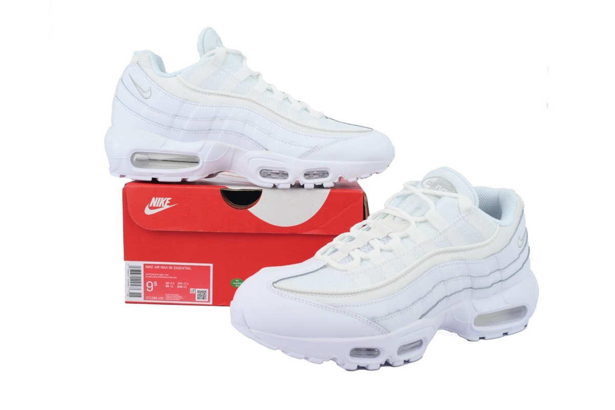 ★【NIKE】 (W) AIR MAX 95★TRIPLE WHITE★ Size 10 - Nike Air Max 95 Triple White for sale online | eBay