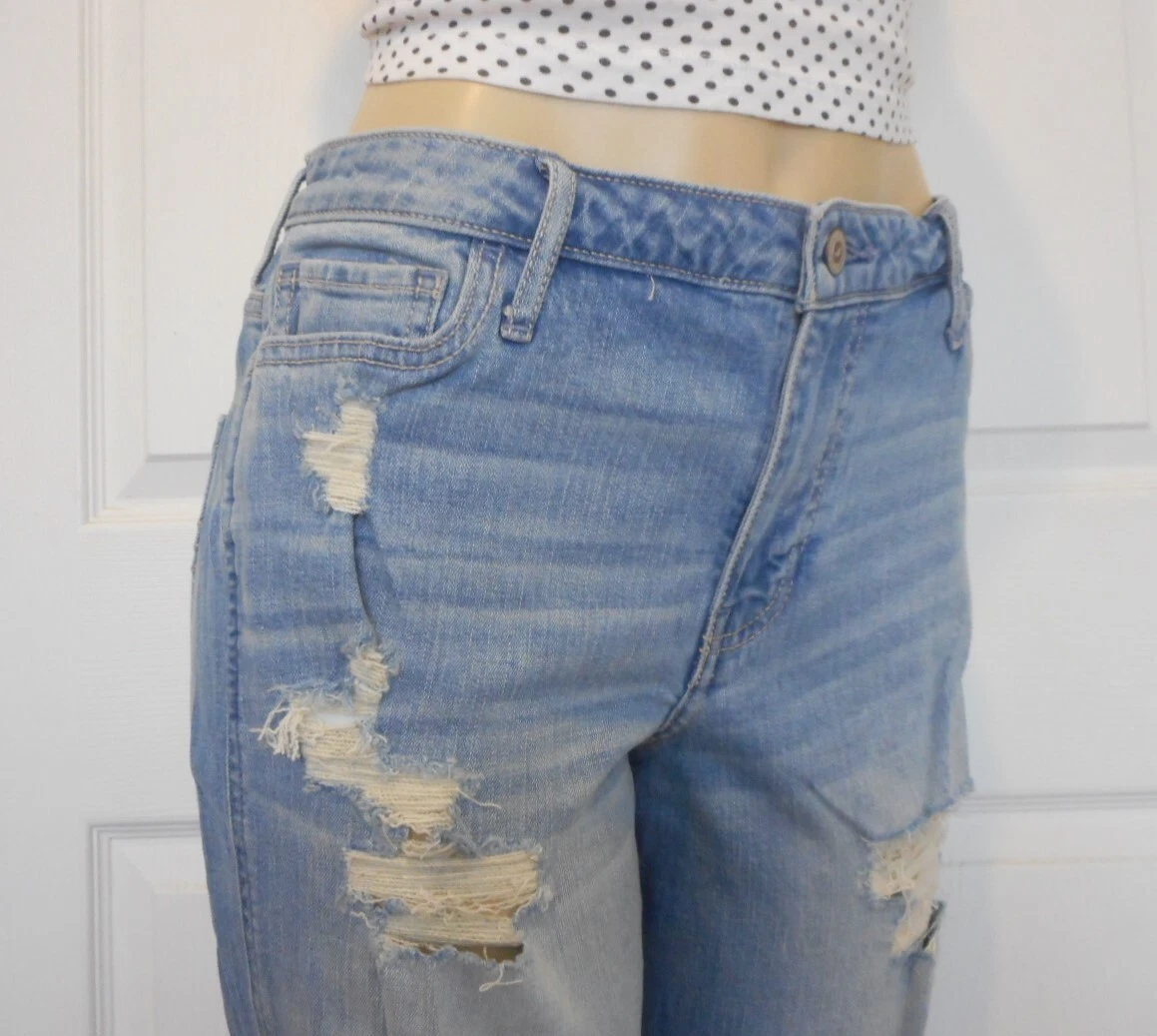New HOLLIStER Denim Juniors Jeans Size 13 W31 Distressed