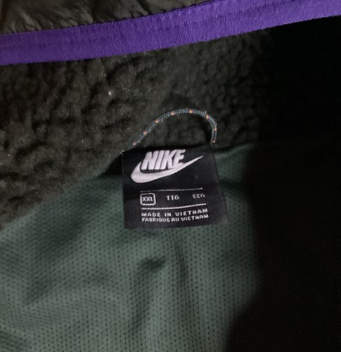 Sudadera con capucha polar Nike Sherpa Y2K Streetwear media cremallera BV3766-337 Anorak Pullover XXL - Imagen 4 de 12