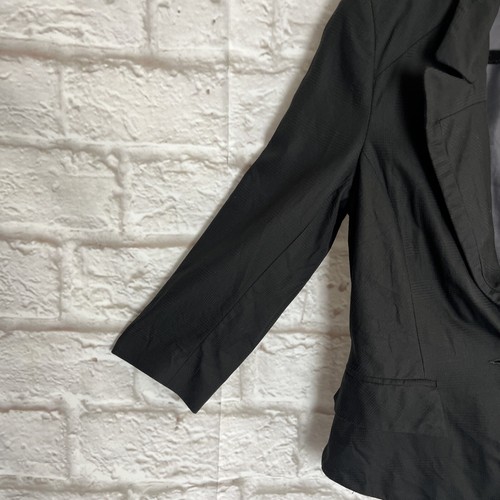 Cue Single Button Black Blazer. Size 10.#T17 - Picture 2 of 12