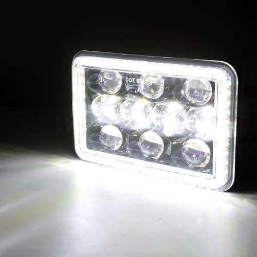 For Nissan 720 1983-1986 Pair 4x6" LED Headlights Hi/Lo Beam DRL Turn Signal - Afbeelding 7 van 12