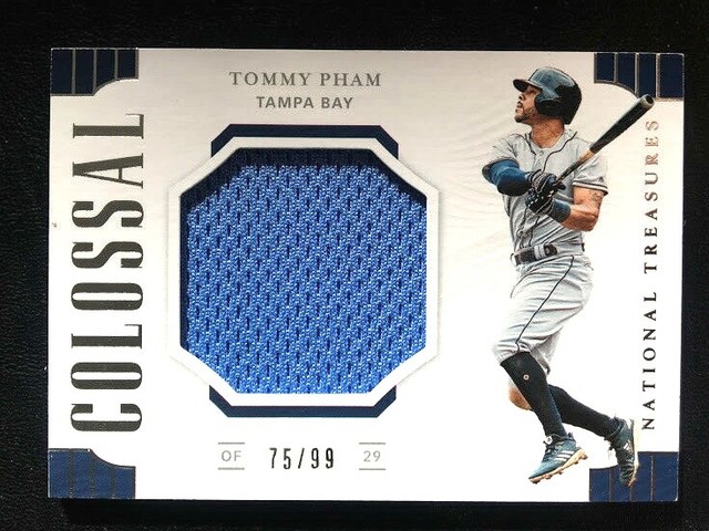2019 National Treasures Jumbo Jersey Non Auto Tommy Pham &hellip;