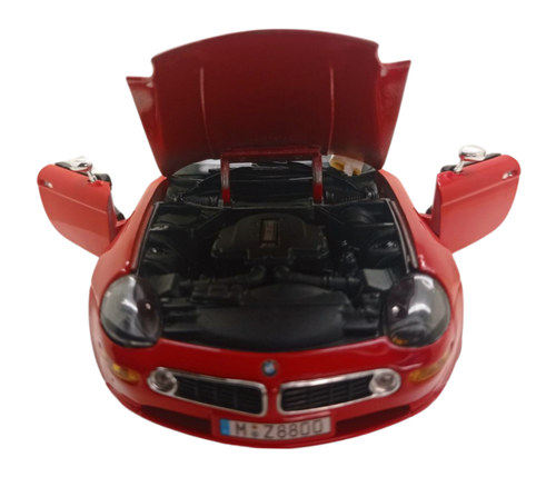 Modelo Auto Burago Italia Escala 1:24 BMW Z8 Roja Metal Die Cast Modelismo - Imagen 5 de 6