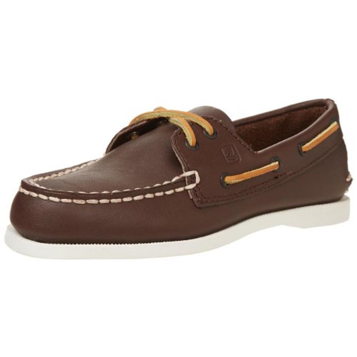 Кроссовки Sperry Boys Brown Boat Shoes 10,5 Средний (D) Little Kid BHFO 4592