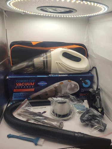 Zabba ThisWorx Corded Car Vacuum Cleaner With Accesory Kit  New Seal Was Opened.