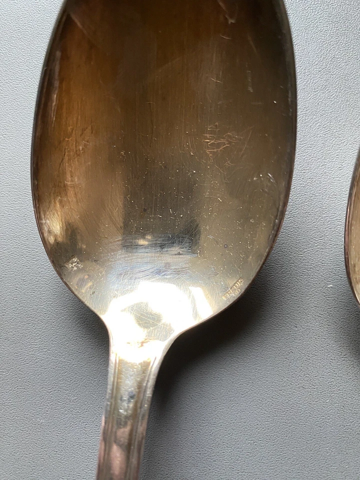 12 couverts ménagère Ercuis 6 cuillères 6 fourchettes métal argenté vintage - Photo 4/4