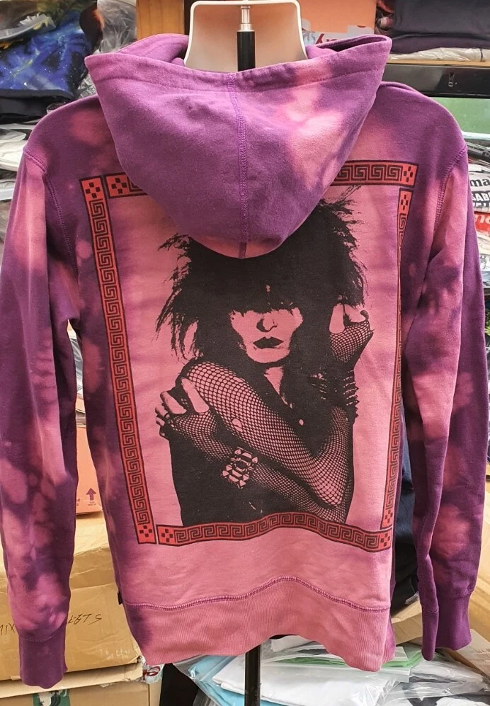SS14 Supreme Siouxsie Sioux Batik mit Kapuze Sweatshirt M Kapuze 2014 Vintage