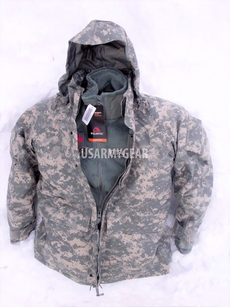 US Army GEN 2 EWCWS Goretex Cold Weather Waterproof Acu Parka or Fleece  Jacket