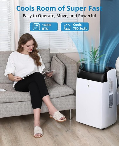 14000BTU Portable Air Conditioner 3-in-1 Dehumidifier AC Unit up to 750 Sq.ft - Picture 4 of 7