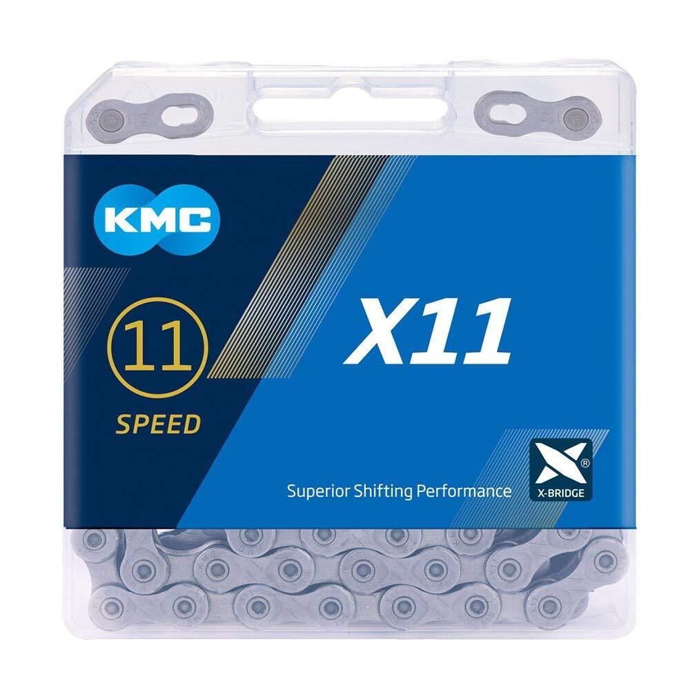 KMC X11 Grey 114L cycle bike chain