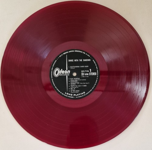 THE SHADOWS " DANCE WITH THE SHADOWS " JAPANESE RED EDITION RECORD LP 12" - Picture 3 of 4