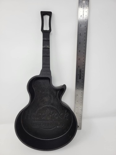 Hard Rock Cafe Cast Iron Guitar Skillet/Pan - Picture 2 of 5