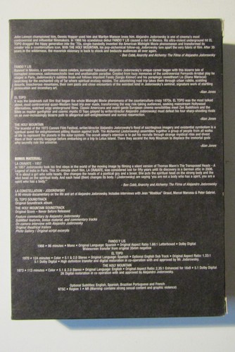 The Films of Alejandro Jodorowsky DVD Box Fando Y Lis El Topo The Holy Mountain - Bild 2 von 3