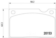 Frt Disc Brake Pads   Hella Pagid   355018391