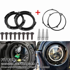 Kit Staffe Montaggio Fari LED 7 Pollici per Jeep Wrangler JK 2007-2017 Nero