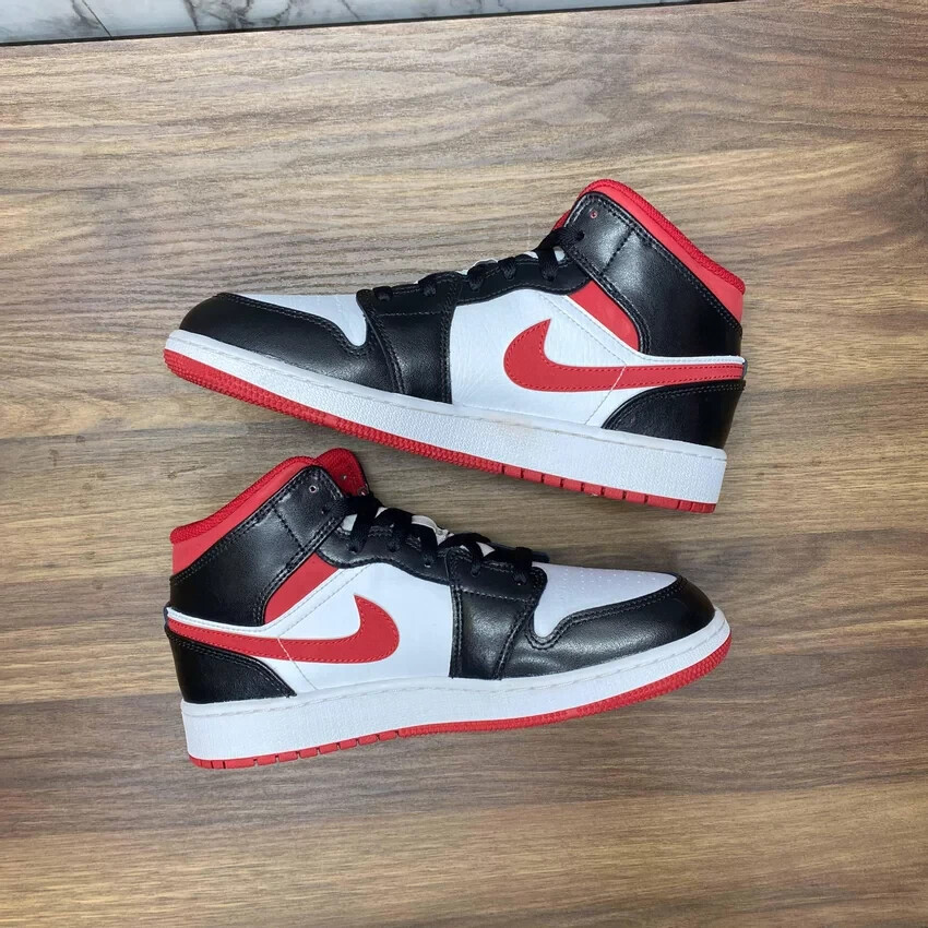 Nike Air Jordan 1 Mid Gym Red Black White 2021 DJ4695-122 GS