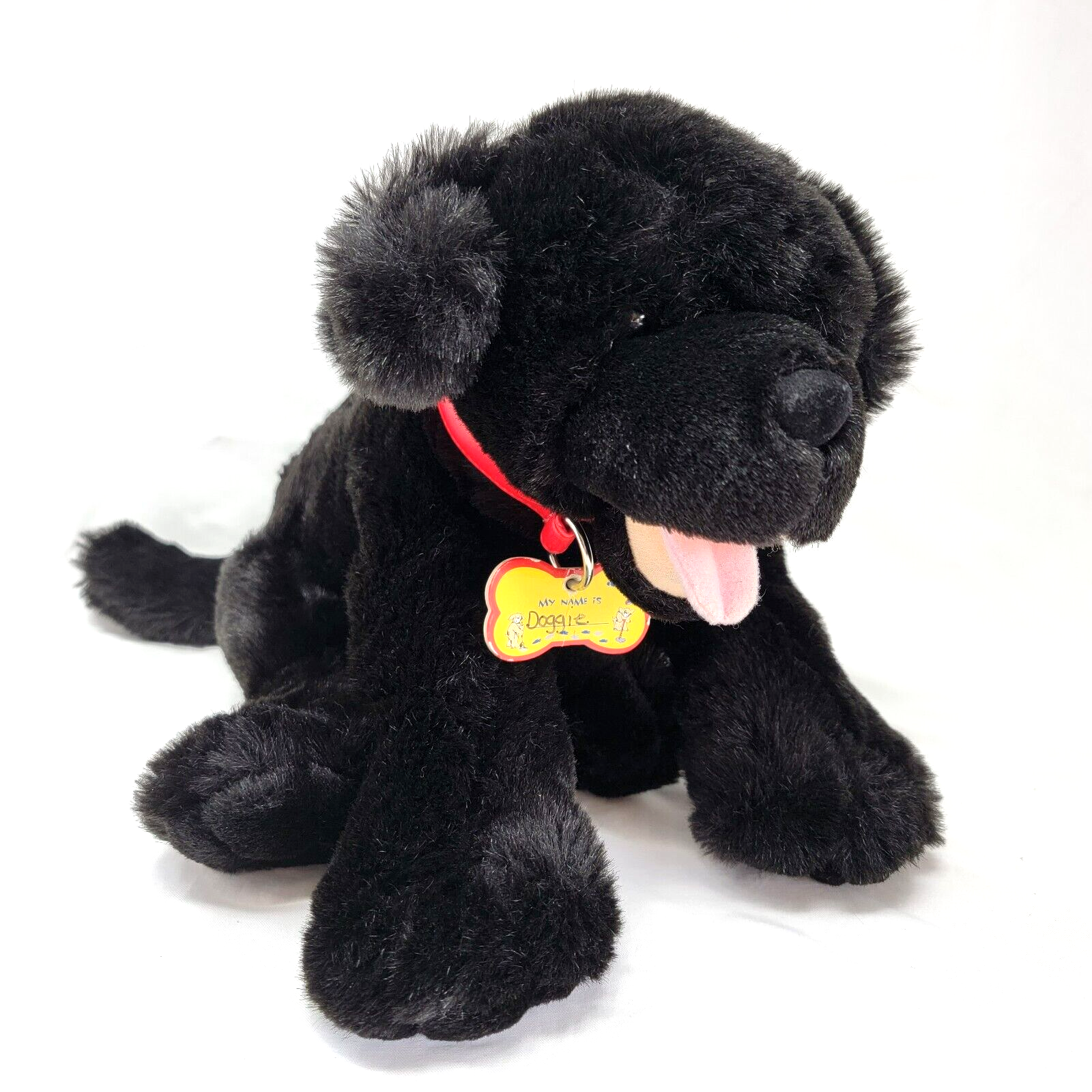 black dog teddy bear