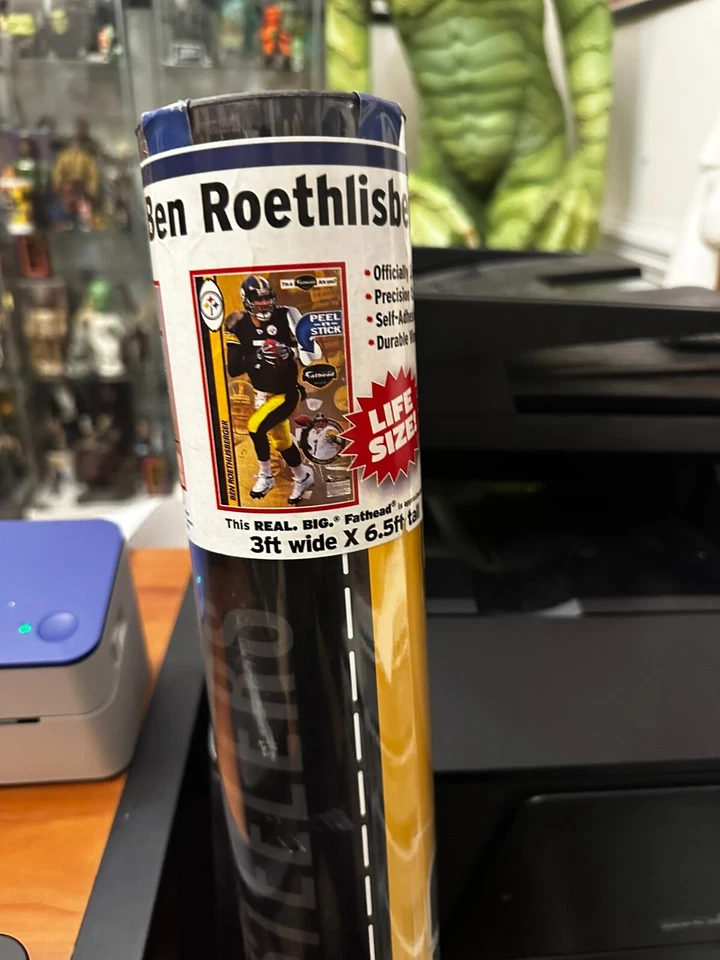 CALCOMANÍAS GRÁFICAS DE PARED BEN ROETHLISBERGER PITTSBURGH STEELERS FATHEAD nuevas Foto 2 de 3