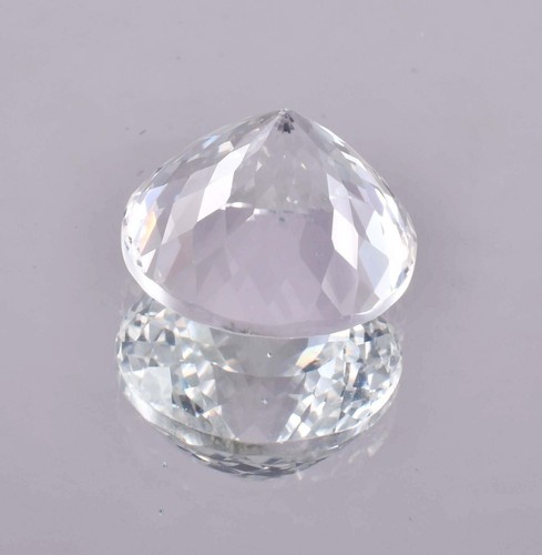 Makelloser 13 x 13 mm natürlicher weißer Saphir 14,50 ct GIT zertifiziert loser Edelstein - Bild 7 von 8
