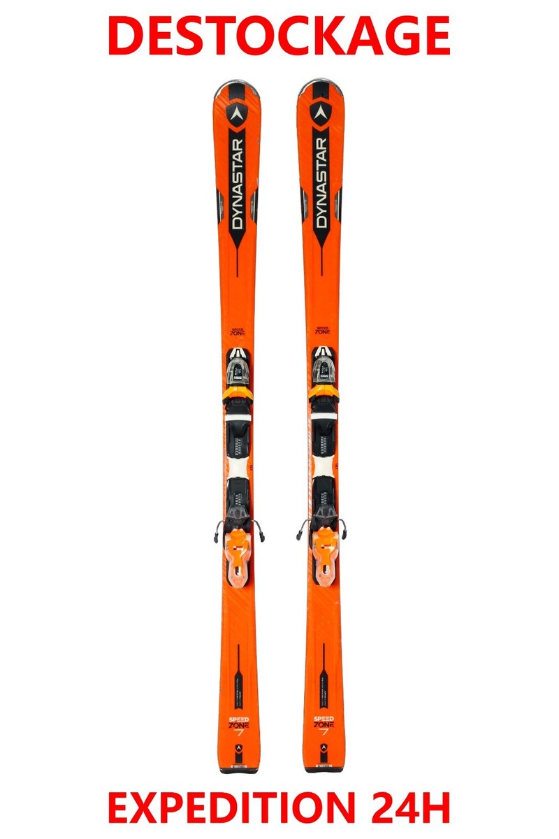 Ski Dynastar Speed Zone 7 - 167 Cm - Avec Fixations - Occasion - Orange - Unisexe