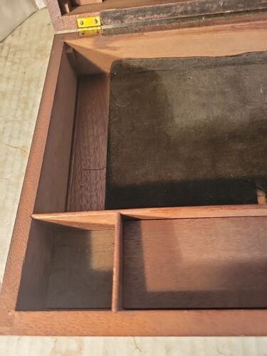Antik Palisander Schoß Schreibtisch Schreibbox 12,75"" x 8,75"" x 4"" geschnitten - Bild 7 von 24