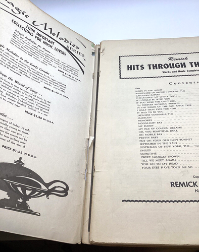 Hits Through The Years 1951 Remick Music Co. NY Acceptable Condition - Picture 22 of 23