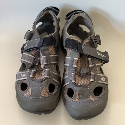 Teva Water Sandals Hiking Sport Quick Dry Breathable Men Size‎ 9 Brown Gray Teva Hydratrek Sandal Ct Men main image 2