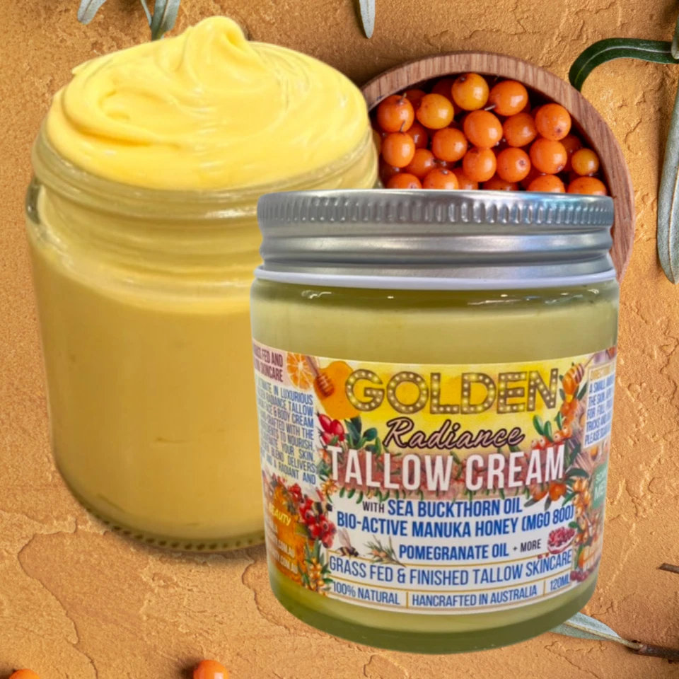 Grass Fed & Finished Tallow & Manuka Honey MGO 800+, Sea Buckthorn Aussie made - image 3 of 4