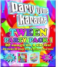 PARTY TYME KARAOKE Tween Party Pack 1 - 4 DISCS 64 SONGS CD G CD NEW/SEALED