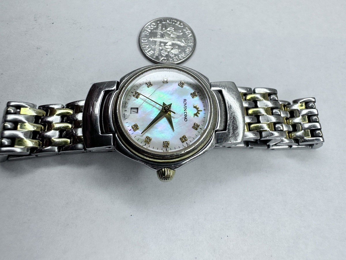 Riven Dino Women's Watch Dual Time. MOP face | eBay