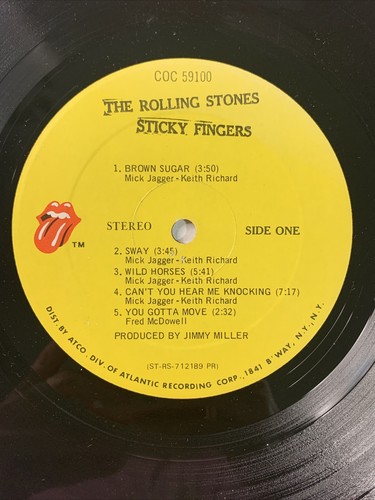 The Rolling Stones ""Sticky Fingers"" 1971 LP ohne Reißverschluss COC 59100 siehe BILDER - Bild 7 von 9