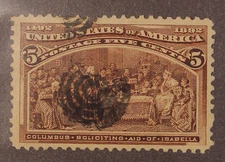 Scott 234 - 5 Cents Columbian - Used - Nice Centering - SCV - $8.50