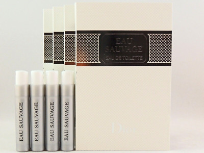 DIOR EAU SAUVAGE EDT 1.0ml .03fl oz x 4 COLOGNE SPRAY SAMPLE VIAL