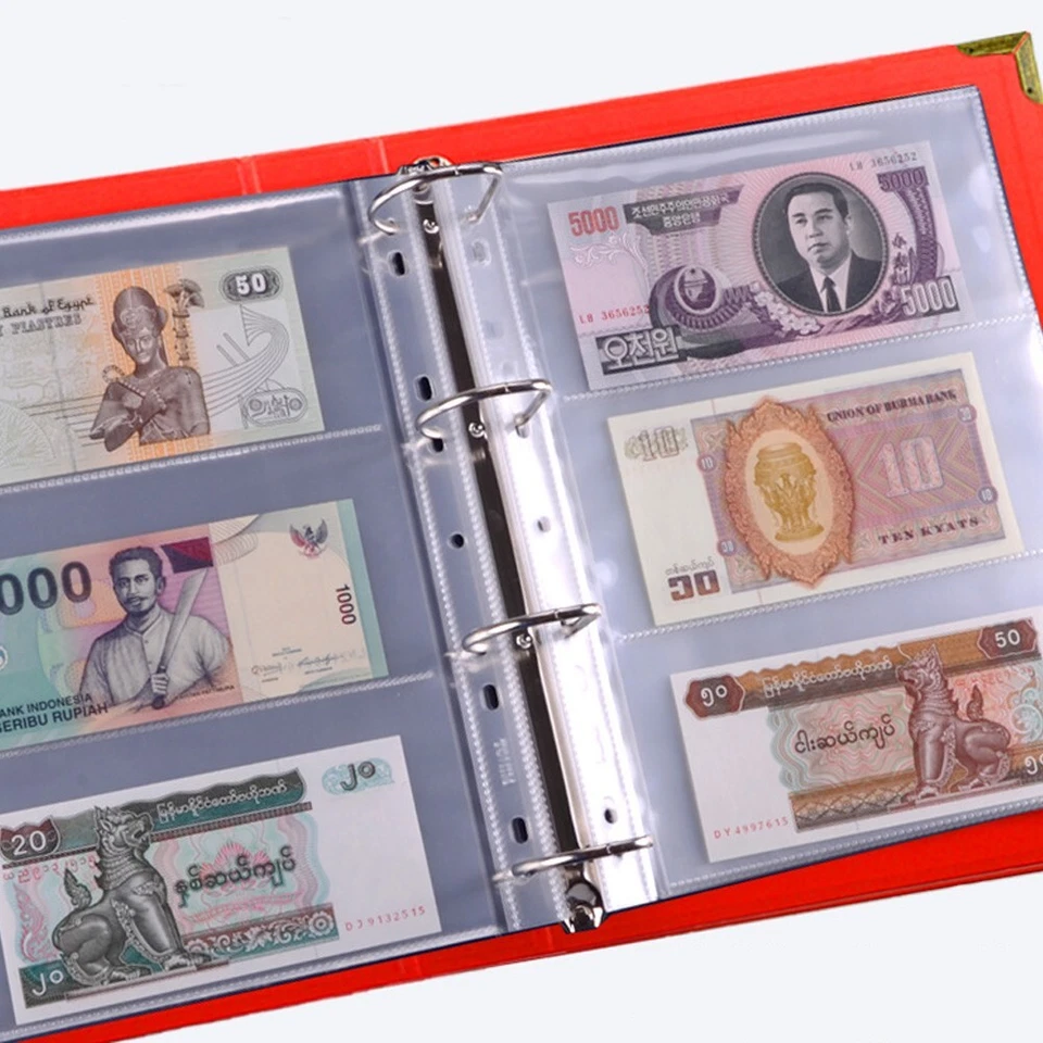 600 Page Banknote Album Sheet Notes Paper Money Collection Book Holder Protector - image 4 of 4