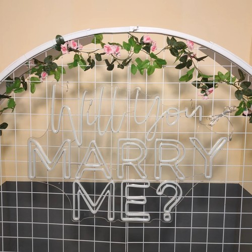 Custom Will You Marry Me LED Neon Sign, Birthday, Wedding Sign, Neon Art, Gift - Foto 9 di 9