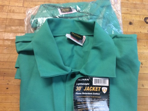 Tillman 6230WC 30" 12 oz. Green Whipcord FR Cotton Welding Jacket 2X-Large - Picture 3 of 3