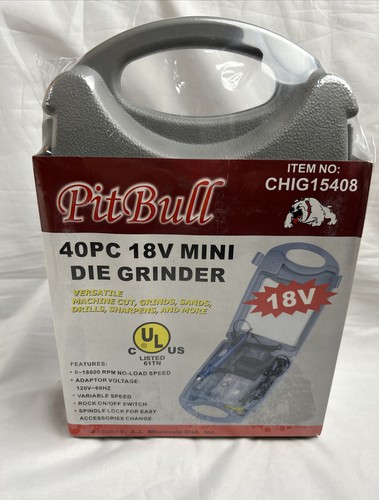 40PC 18V Mini Die Grinder, Brand New Dead Stock, factory sealed! MINT! Pit Bull - Picture 20 of 20