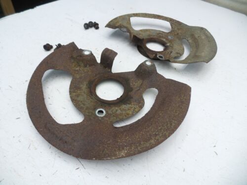 82-92 FIREBIRD CAMARO FRONT BRAKE ROTOR BACKING PLATES DUST SHIELDS ORIGINAL - Picture 6 of 11