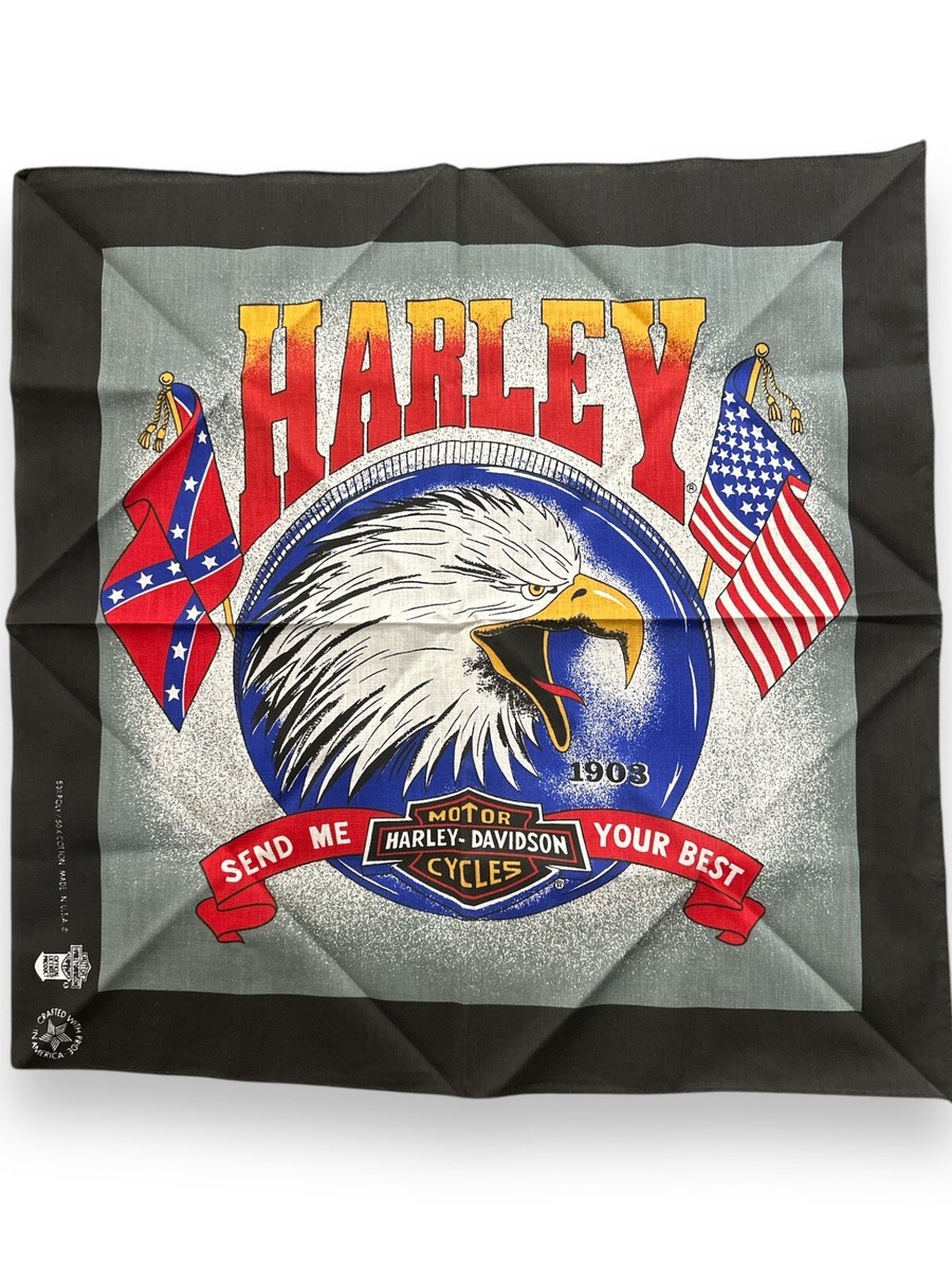 HARLEY DAVIDSON バンダナMADE IN U.S.A.
ナ Vintage Usa-made Harley Davidson Bandana - 21” X 21” - Etsy