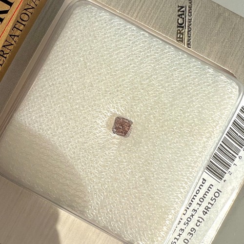 NATURAL Untreated Fancy Purple Pink Diamond 0.39ct AIG CERTIFIED Blister SI1 Cut - Picture 6 of 6