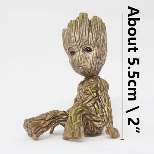 6CM Guardians of The Galaxy Baby Groot Figure Flowerpot Pen Pot Toy Gifts New - Picture 5 of 12